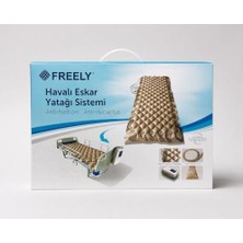 Freely Havalı Eskar Yatağı Sistemi; Baklava Tipi, Pvc, 200X90 Cm, 130-150 Kg, Ayarlanabilir Pompalı