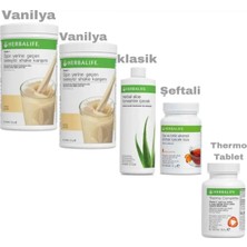 Herbalife 1 Aylık Set 2 Vanılyalı Shake Aloe Çay Thermo