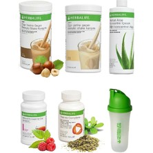 Herbalife 1 Fındık + 1 Vanilya + 1 Aloe + 1 Ahududu 50GR Çay + 1 Thermo + 1 Shaker