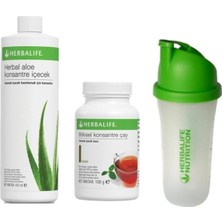 Herbalife Herbal Set 1 Adet Aloe Suyu + 1 Adet 100 gr Çay + Shaker Hediye