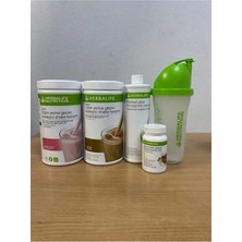 Herbalife Set 2 Adet Shake (Ahududu-Çikolata) 1 Ad. Aloevera 1 Ad. Limon Çay 50 gr ve Shaker