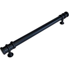 Detay Krom Boru Dolap ve Mobilya Kulpu, 160 mm (Siyah 160 Mm)
