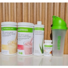 Herbalife Başlangıç Seti 2( Vanilya Shake Ahududu Shake 51GR Çay Aloe Shaker)