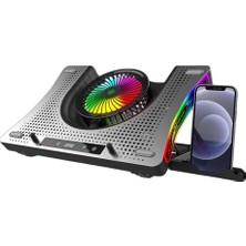 Inca 619GMS 10-19' Çelik Ledli Kontrol Paneli 2800+200RPM 7 Kademeli Rgb Notebook Soğutucu