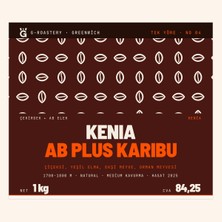 Greenwich Coffee Kenia Ab Plus Karibu Çekirdek Kahve 1000 gr