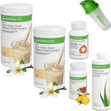 Herbalife Shake Vanilya 2  Çay Limon  Aloe Vera  Thermo ve Shaker