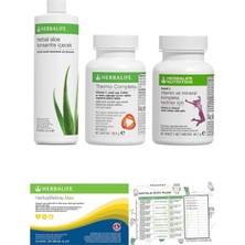 Herbalife Yağ Yakıcı Thermo Complete + Aloe Vera Içecek + Kadın Vitamini + Omega 3 + Diyet Listesi