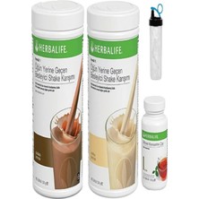 Herbalife Aylık Set (  Shake Vanilya 550 Gr. - Shake Çikolata 550 Gr. - Klasik Çay 100 Gr. - Shaker Hediye )