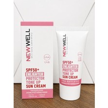 SPF50+ Aydınlatıcı, Nemlendirici ve Makyaj Bazı Etkili Yüz Güneş Kremi