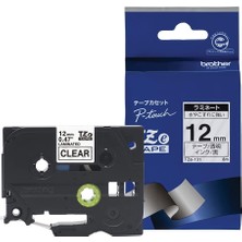 Store TZE131 Termo Doğrudan Baskı Teknolojisi, Şeffaf Üzerine Siyah, 12 mm