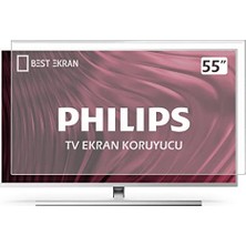 55PUS8808 Uyumlu 55 Inç 139 cm Ambilight Tv Ekran Koruyucu
