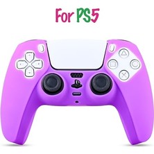 Ps5 Gamepad Uyumlu Silikon Kılıf - Color Chaos (Purple Power)