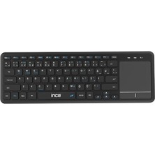 IBK-568BT Dual Mod Bluetooth 5.0 + 2.4g Touch Pad Smart Keyboard, 2.2V, 10 Metreye Kadar Kablosuz Kullanım, Windows, Linux, Ios 13 ve Üzeri, Android Uyumlu
