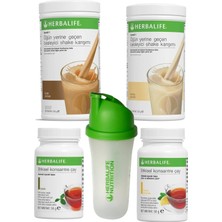 Herbalife Formül 1 Shake Vanilya+ Fındık+ Çay 50 gr Klasik + Limon + Shaker