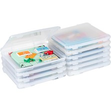 Store Inc. Irıs Ince Taşınabilir Proje Kutusu, 10'lu Paket, Şeffaf (586390)