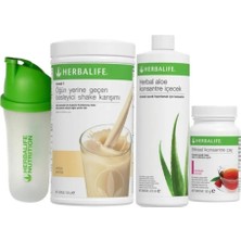 Herbalife Başlangıç Seti 1 Ad. Vanilya Shake 1 Ad. Aloevera 1 Ad. Ahududu Çay 50 gr 1 Ad. Shaker