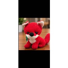 Xuping Kırmızı Tilki Peluş Oyuncak Sevimli Yumuşak Dekoratif Hediye 15 cm