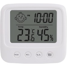 Store Çocuklar Için Iç Mekan Termometre ve Saatli Nem Ölçer THR339