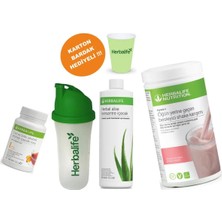 Herbalife Set5 Shake Ahududu Beyaz Çikolata Aloe Konsantre Içecek Shaker Şeftali Çay 50 gr