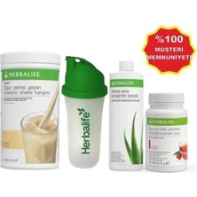 Herbalife Shake Vanilya Aloe Konsantre Içecek Shaker Ahududu Çay 50 gr