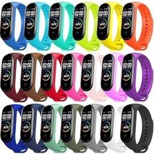 Bbtech Xiaomi Mi Band 3 ve Mi Band 4 ile Birebir Uyumlu Silikon Esnek Renkli Kordon; Pudra Pembe