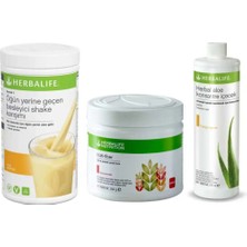 Herbalife Sindirim Set - Formül 1 Shake- Multi Fiber Toz- Aloe Vera Içecek
