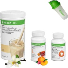 Herbalife Shake Vanilya - Çay Şeftali - Thermo Complete - Shaker