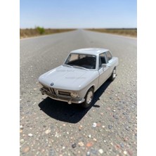 Nostaljik Lezzetler Nostaljik Beyaz Bmw 2000 Tı ( 1/32 Ölçek ) Metal Çek Bırak Kapılar Açılır Model Araba