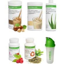 Herbalife 1 Fındık + 1 Vanilya + 1 Aloe + 1 Ahududu 50GR Çay + 1 Thermo + 1 Shaker