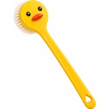 Store Ördek Tasarımlı Sırt Fırçası 35 cm – Uzun Saplı Vücut ve Sırt Yıkama Fırçası, 8 cm Geniş Fırça Başlığı, Duş ve Banyo Fırçası, Kolay Kullanım ve Asma Delikli Banyo Aksesuarı