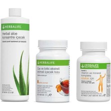 Herbalife Hedef Set - Erkek Enerji Aloe Vera, 50GR Şeftali Çayı, Erkek Vitamin Tableti
