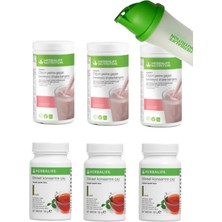 Herbalife Shake 3 Adet Ahududu + Çay 3 Adet Klasik + Shaker