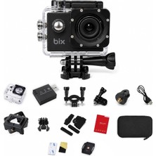Store Pulse 2 Wi-Fi 4K 30FPS Aksiyon Kamerası 20 Mp Web Kamera Modlu 30 Metre Su Geçirmez Kılıflı Bisiklet Motosiklet Vlog Kamerası Siyah (Siyah)