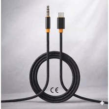 3.5 mm Aux To Type-C, Lighting ile Uyumlu Kablolar (1metre, 2 Metre) (Type-C 2 Metre)