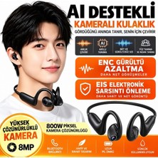 Serreha E12 Aı Smart Shooting Earbuds - Yapay Zeka Destekli 8mp Kamera, 1080P Eıs Video ve Çeviri Özellikli Akıllı Kulaklık