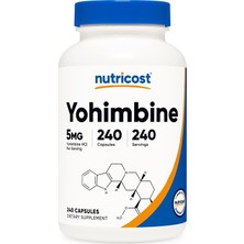 Nutricost Yohim.bıne Hcl 5mg 240 Kapsül Orijinal Usa Menşeii Dmmedicineden
