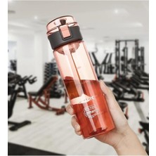 Store Tkk 550ML Pipetsiz Rahat Içim Kilitlenebilir Kapak Taşıma Kulplu Tritan Su Matarası (Pembe)