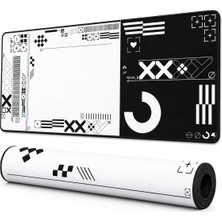 Store Xxl Oyuncu Mouse Pad 90X40 cm 3mm Dikişli Kaymaz Taban Büyük Gaming Desk Mat Grıd Collection