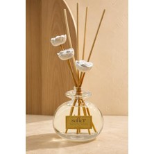 Sandal Ağacı Seramik Taş Çiçekli Çubuklu Oda Kokusu, Sandal Esintisi 80 ml