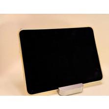 Store Premium Alüminyum Tablet Standı, Ergonomik Kompakt Tasarım, Tüm Ipad Modelleri ile Uyumlu, Masaüstü Kullanım, Yatay ve Dikey Kullanım (Gümüş Gri)
