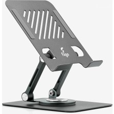 Store 360 Derece Dönebilen Tablet ve Telefon Standı Metal Grey