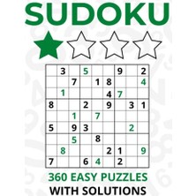 Çözümlü Sudoku Bulmacaları, 360 Kolay Sudoku, 8.5X11 Büyük Boy