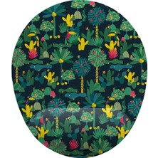 Store Kaktüs ve Orman Desenli Bilek Destekli Mouse Pad