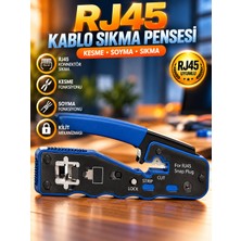 RJ45 - RJ11 Kablo Sıkma Pensesi  Ethernet Kesme Soyma Çakma Aparatı