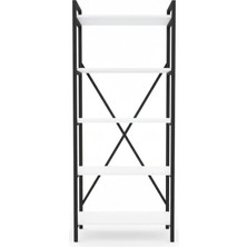 Upstyle Solin Kitaplık Beyaz 50×180×30 cm