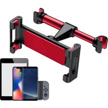 Store Araç Telefon ve Tablet Tutucu, Arka Koltuk Montajlı Seyahat Için (Kırmızı)