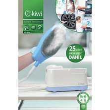 Store Kıwı KSC-4219 Multifonksiyonel Eldiven Aparatlı Buharlı Temizlik Makinesi - Ekstra 25 Aparat Dahil - Beyaz