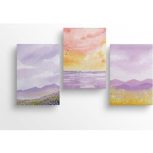 Store Lila - 3'lü Defter Seti, 14X21CM, A5, Çizgili