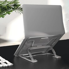 Store iPad Uyumlu Tablet Standı Yüksekliği Ayarlanabilir Tutucu Tok Alüminyum 14 Inç Notebooklar ile Uyumlu Pedli Kaymaz TASARIM%100 Tok Alüminyum Alaşımlı Katlanır ZR749 (ZR749)