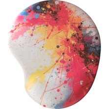 Store Oval Baskılı Bilek Destekli Kum Desen Tip Kaymaz Taban Optik Bilgisayar Notebook Mouse Pad Maus Pad (Karmaşa)